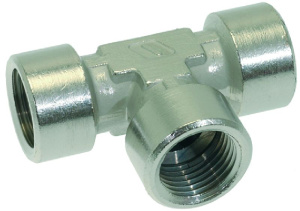 Т-ОБРАЗНЫЙ НИКЕЛИРОВАННЫЙ ФИТИНГ Ø 1/2"F-1/2"F-1/2"F