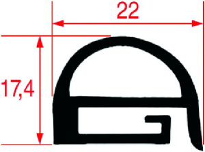 УПЛОТНИТЕЛЬ ДВЕРИ ДЛЯ ПЕЧИ 700X650 ММ