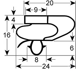 УПЛОТНЕНИЕ 595Х460 ММ