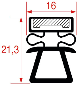 УПЛОТНИТЕЛЬ ВСТАВНОЙ 1020 - 2500 ММ