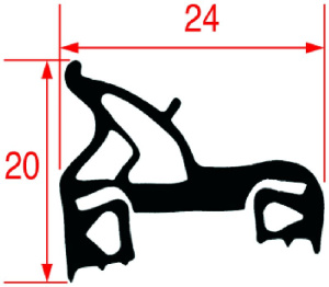 УПЛОТНИТЕЛЬ ПЕЧИ 1400Х650 ММ ELECTROLUX PROFESSIONAL 003995