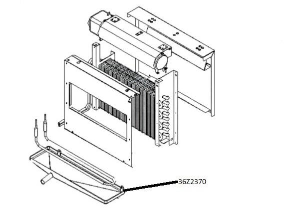 5065209. ПОДДОН ДЛЯ КОНДЕНСАТА 420X110 MM SAGI 36Z2370