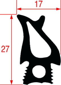 УПЛОТНИТЕЛЬ ДЛЯ ДВЕРЦЫ ДУХОВКИ 1475X475 ММ RATIONAL 20.00.398P