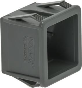 КОРПУС КВАДРАТНОЙ КНОПКИ, СЕРЫЙ