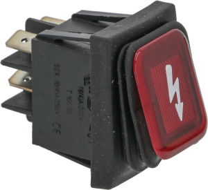 2Х ПОЛЮСНЫЙ ПЕРЕКЛЮЧАТЕЛЬ КРАС.16А 250В