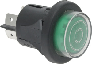 ВЫКЛЮЧАТЕЛЬ БИПОЛЯРНЫЙ ЗЕЛЕНЫЙ 16A 250V