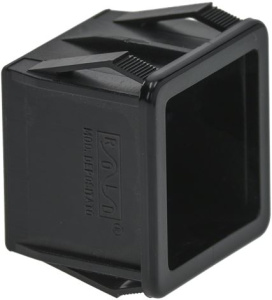 КОРПУС КВАДРАТНОЙ КНОПКИ, ЧЕРНЫЙ