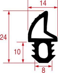 УПЛОТНИТЕЛЬ ДВЕРЦЫ ПЕЧИ