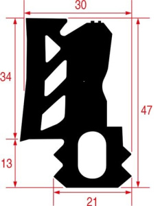 УПЛОТНЕНИЕ ДВЕРИ КАМЕРЫ 10018040 MKN 10018042