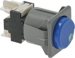 СИНИЙ ДВУХПОЛЮСНЫЙ ВЫКЛЮЧАТЕЛЬ ON-OFF