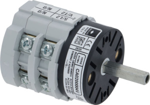 ПЕРЕКЛЮЧАТЕЛЬ СЕЛЕКТОРНЫЙ 0-1 ПОЗИЦИИ 20А 600В SPAZIALE 02620