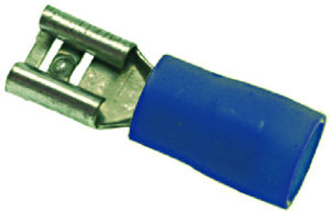 КАБЕЛЬНАЯ КЛЕММА СИНЯЯ F 6,3X0,8 MM 100 ШТ