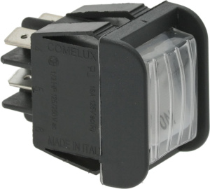 ДВУХПОЛЮСНЫЙ БЕЛЫЙ ПЕРЕКЛЮЧАТЕЛЬ 16 А, 250 В