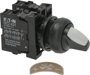 БЕЛЫЙ СЕЛЕКТОР 2 ПОЗИЦ. EATON