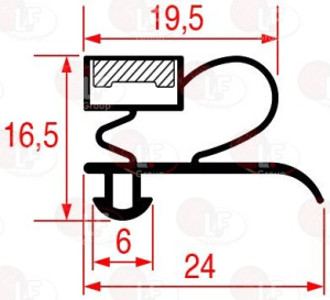 УПЛОТНИТЕЛЬ ВСТАВНОЙ 470X275 MM