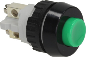 ЗЕЛЕНАЯ ОДНОПОЛЮСНАЯ КНОПКА 0,7А 250В