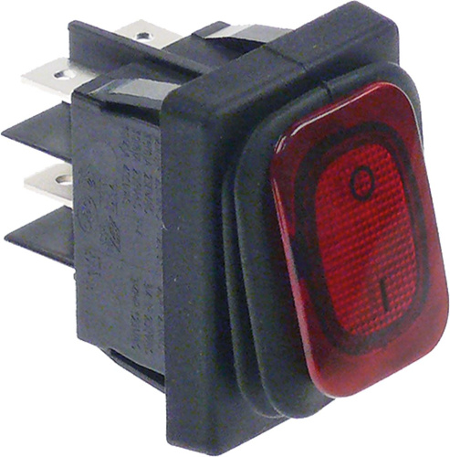 5115858. ДВУХПОЛЮСНЫЙ ПЕРЕКЛЮЧАТЕЛЬ КРАСНЫЙ  20A 250V