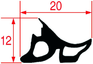 УПЛОТНИТЕЛЬНАЯ РЕЗИНА ДЛЯ ПЕЧИ 1900 ММ