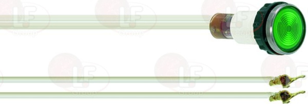 1221801. ЗЕЛЕНАЯ ЛАМПОЧКА Ø 12 - 230V