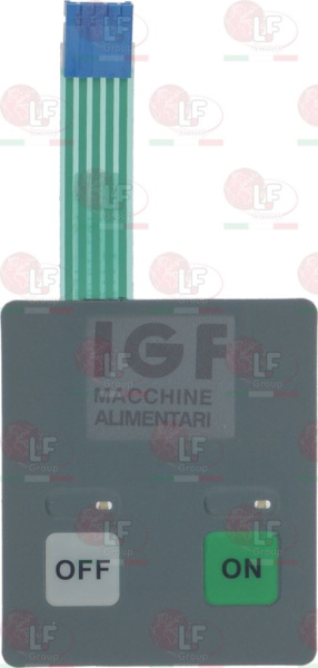 9319020. ЦИФРОВАЯ ПАНЕЛЬ С ПРЯМОУГОЛЬНЫМИ КНОПКАМИ  ВКЛ/ВЫКЛ