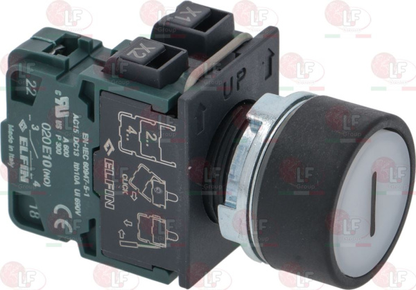 9319047. БЕЛАЯ ПУСКОВАЯ КНОПКА 10 А 600 В