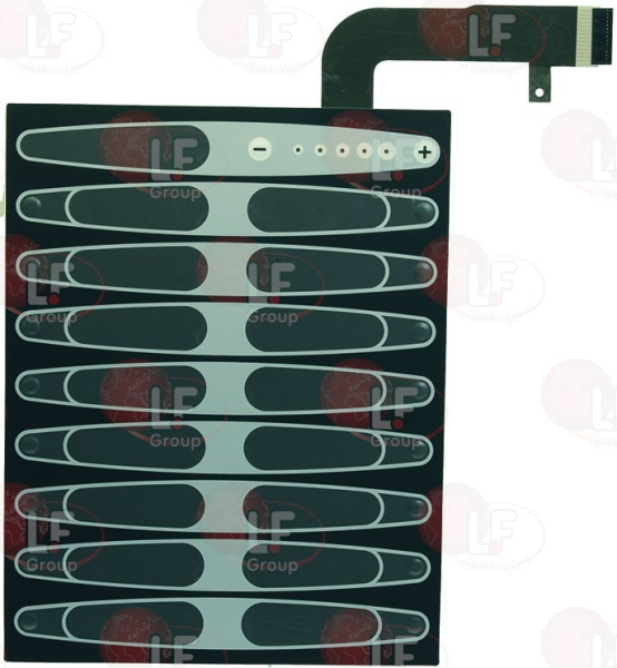 1319475. ДИАФРАГМА КНОПОЧНОЙ ПАНЕЛИ С 18 КНОПКАМИ ЧЕРНАЯ