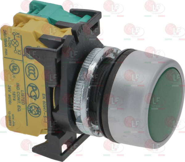 9014066. ЗЕЛЕНАЯ ИНДИКАТОРНАЯ КНОПКА 250В НО